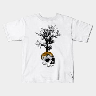 Tree Skull Winter Kids T-Shirt